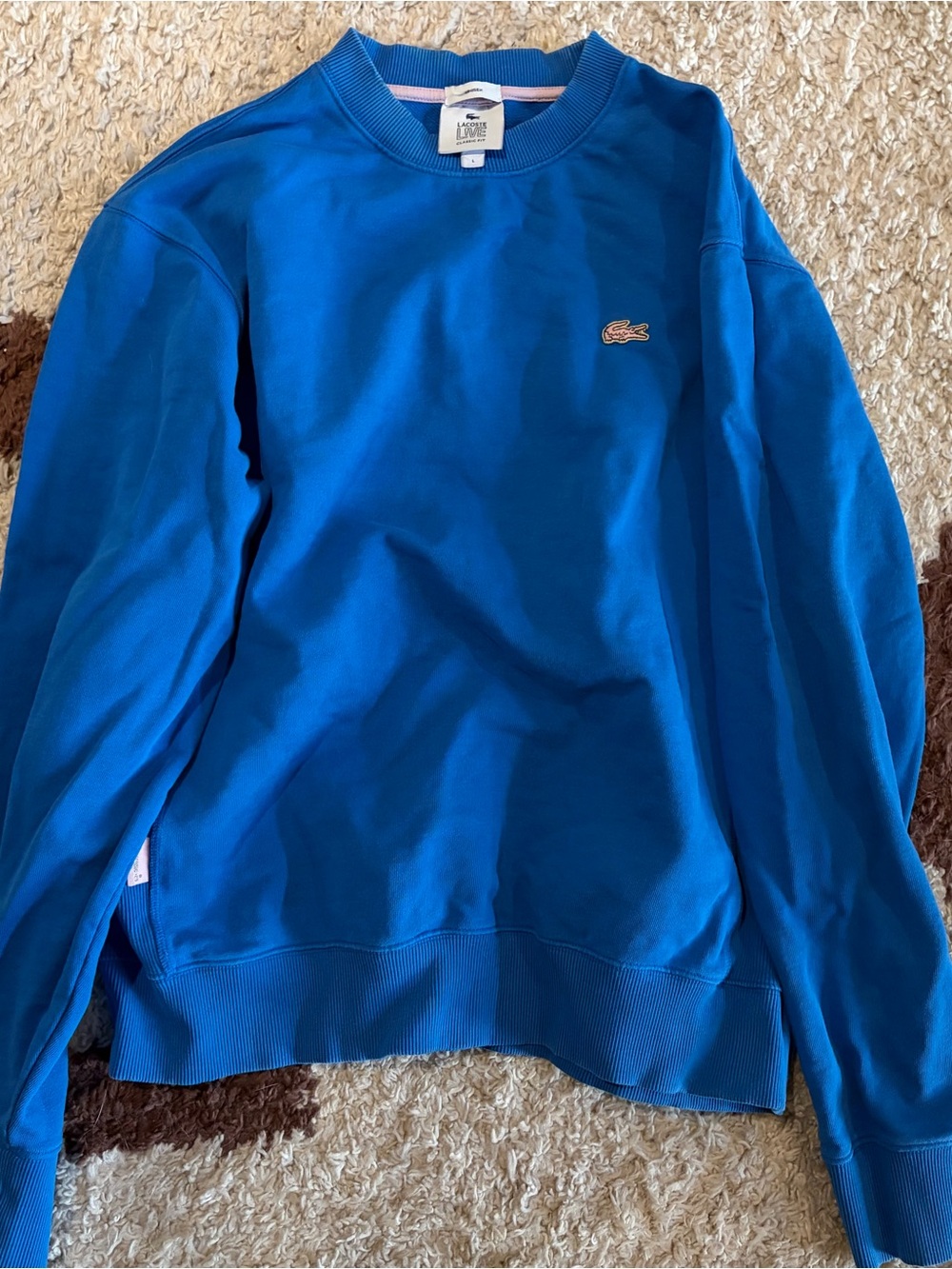 Lacoste Men's Royal Blue Crewneck Sweatshirt